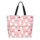 thumbnail image 1 of Balery Cute Pink Snowman Cat Bolsa Tote Estilo Estético con Cremalleras, Bolsa de Hombro, Bolsa de Compras Grande y Plegable, 1 of 8