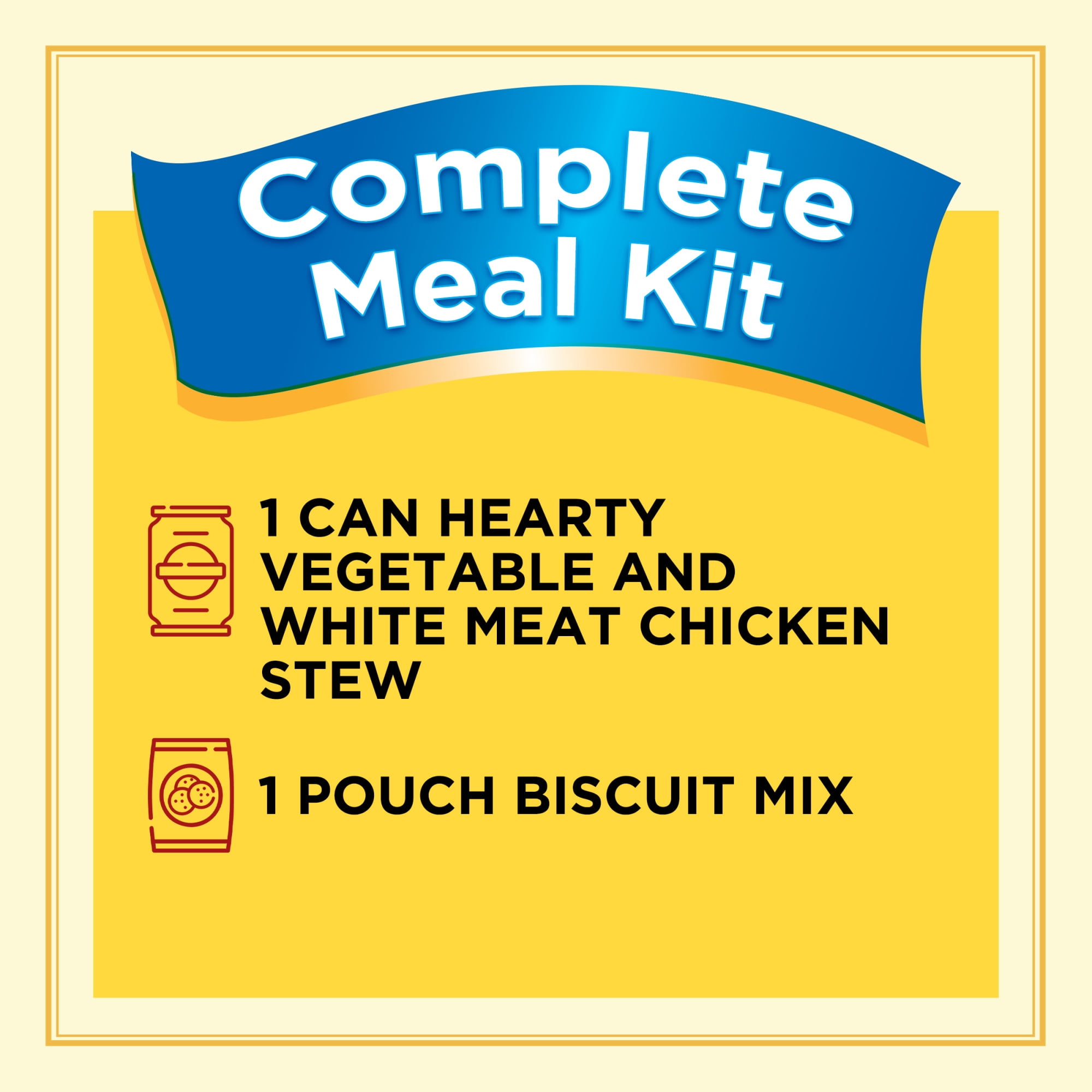 Banquet Homestyle Bakes Creamy Chicken & Biscuits, 9g Protein per Serving, Meal Kit, 28.1 oz.
