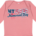 thumbnail image 4 of Inktastic My First Memorial Day Grunge with Fireworks Boys or Girls Long Sleeve Baby Bodysuit, 4 of 5