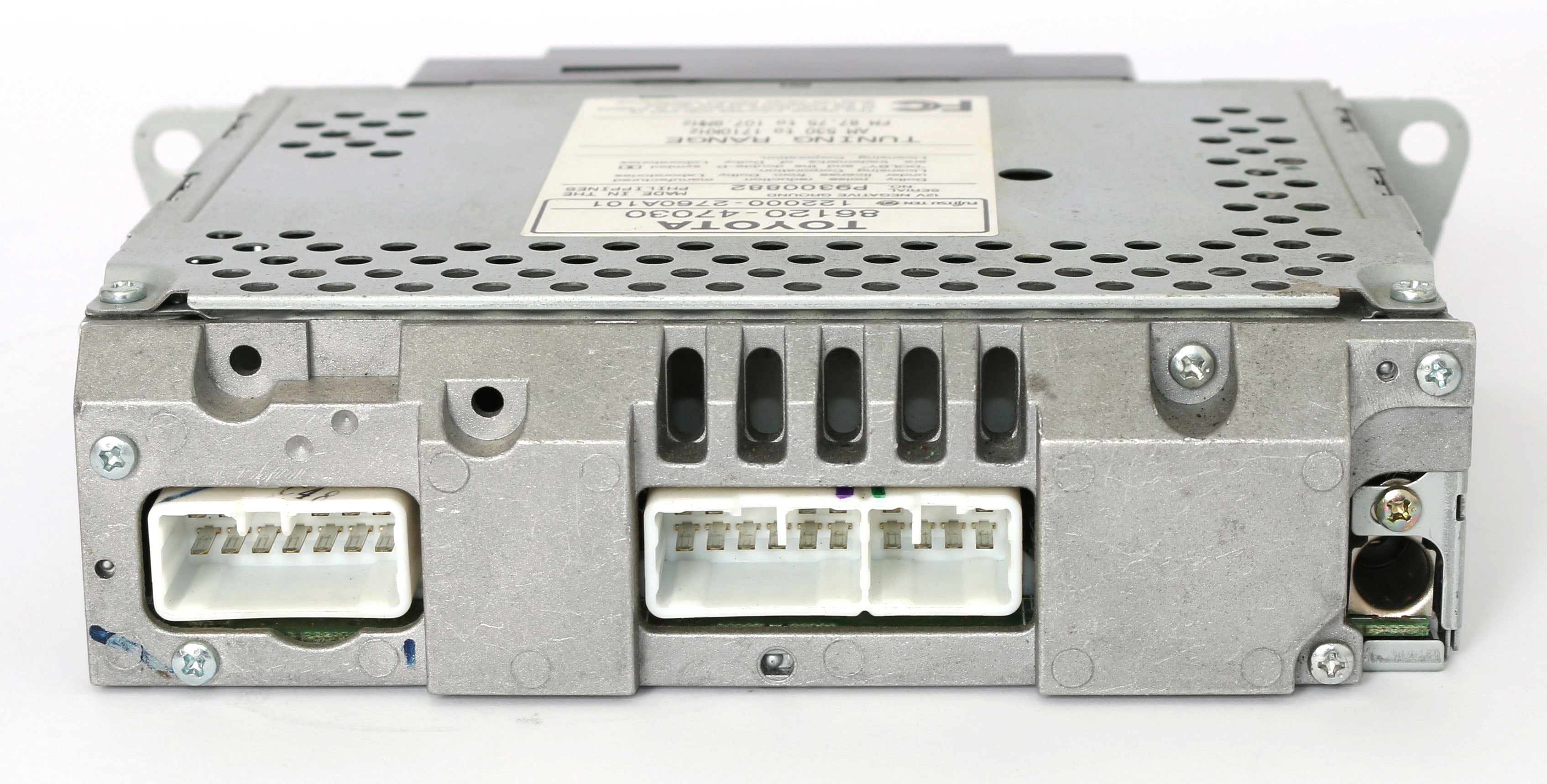 Restored 2001-2003 Toyota Prius OEM RDS Cassette Receiver - 86120-47030 Face Number 16411 (Refurbished)