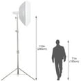 thumbnail image 3 of EACHSHOT 2.8M Stainless Steel Light Stand  with 1/4" to 3/8" Adapter for Studio Softbox, Monolight and Other Photographic Equipment, 3 of 7