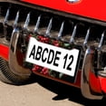 thumbnail image 5 of Christmas Berry License Plate Frame 2 Pack Merry Christmas with Leaves Car Tags Frames Holder Fits All Car 2 Holes Stainless Aluminum License Plate Frames, 5 of 6