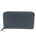 thumbnail image 1 of Pre-Owned PRADA 2ML188 Logo Round Zip Wallet Long Saffiano Leather Men's Women's Blue (Good), 1 of 12