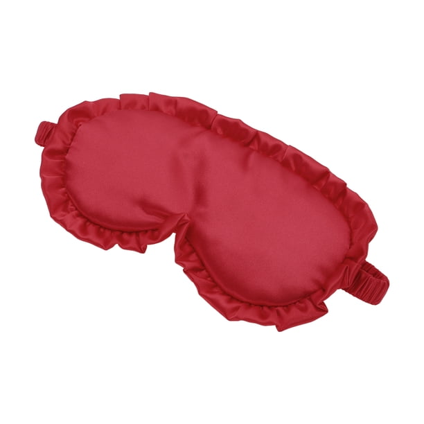 Mascarilla para dormir de 1 pieza, suave, cubierta para los ojos, ideal para viajar y descansar, roja