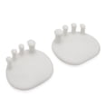 thumbnail image 1 of Qarigey Separador de dedos portátil, 2 piezas, ejercitador, enderezador de corrección superpuesto, espaciador pequeño, cuidado de los pies, Cuidado de los pies Blanco, 1 of 6