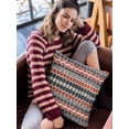 thumbnail image 2 of Plutus Brands Red, Blue Plutus Harmony Border Luxury Throw Pillow 20 in x 26in, Double Sided 20" x 26" Standard, 2 of 9