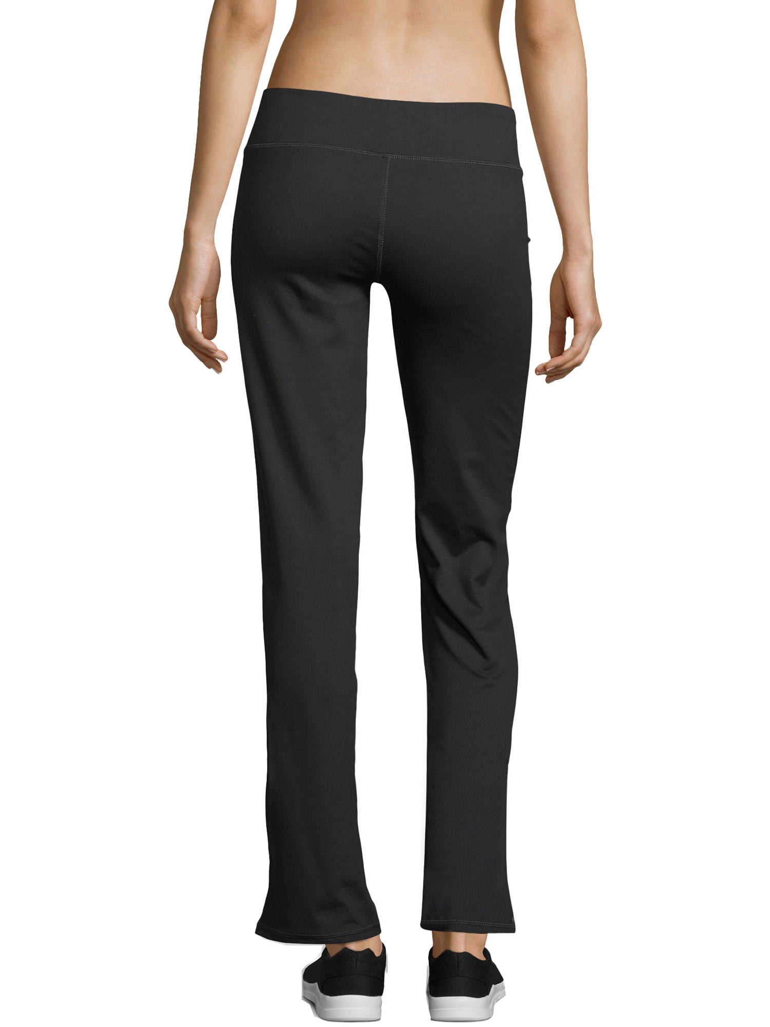 QTY 2) HANES Stylessentials Mid-Rise Yoga Pants Size M 8-10 Black