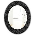 thumbnail image 1 of Designart 'Obsidian Impressions 10' Miroir Moderne - Miroir Mural Ovale ou Rond - 24x36, 1 of 4