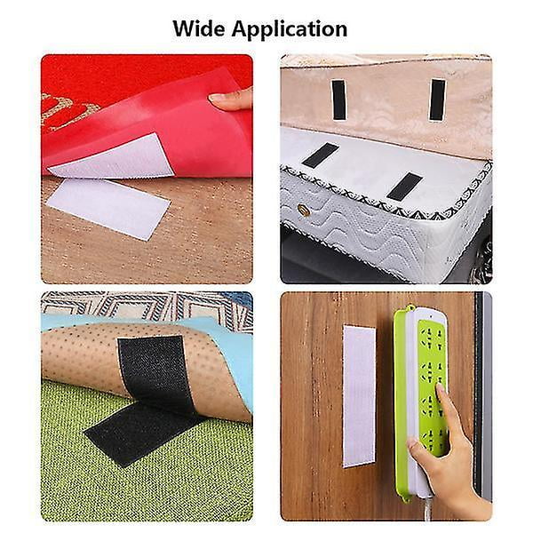 30mm Width Strong Self Adhesive Velcro Tape 3M 9448A Glue Hook and Loop  Tape Fastener Sticky Velcro Strap for Home DIY Car Decoration