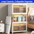 thumbnail image 6 of Camkey 4 Tier Stackable Storage Bins, Multi-Color, 4 Count, 6 of 7