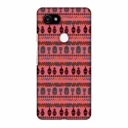 Phone Number Pottery Barn Google Pixel 2 XL Case - Masks and pottery- Pink and grey, Hard Plastic Back Cover, Slim Profile Cute Printed Designer Snap on Case with Screen Cleaning Kit ()