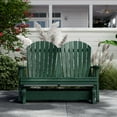 thumbnail image 2 of Wildridge Heritage Double Glider, Turf Green, Outdoor Weather Resistant Poly Patio Furniture, 2 of 4