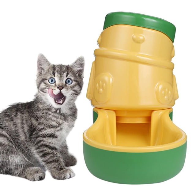 Alimentador automático para mascotas por gravedad de plástico PP de gran capacidad de 3.3L, dispensador de agua / comida segura, fuente para beber , Alimentador de Alimentador de alimentos