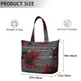 thumbnail image 4 of Flower Women's Large Weekend Travel Bag Moving Canvas Handbag Thick Double Layer Beach Weekend Travel Unisex Hospital Maternity Delivery with Toiletry Waterproof, 4 of 5