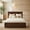 Brown, variant on VECELO King Size LED Bed with Charge Station, Farmhouse Bed Frame with Tall-Panel Headboard & Footboard, Brown