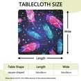 thumbnail image 2 of Large 34x34 Inch Boho Tablecloth, Floral Design Square Table Cover with Elastic Edge for a Secure Fit on Most Tables, 2 of 6