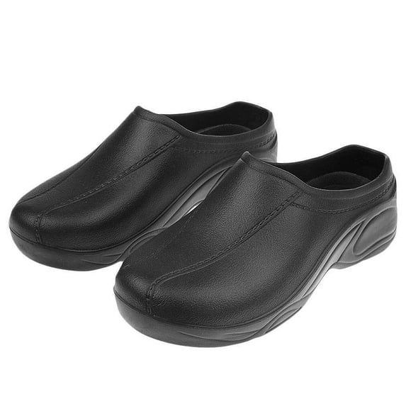 serony Hommes Femmes Cuisinant Chaussures d'Allaitement Sabots Ultralite Uniformes Sabots Bustier Uniforme 37 Noir