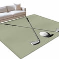 4x6 Golf Ball Club Area Rug for Living Room, Washable Non Slip Low Pile ...