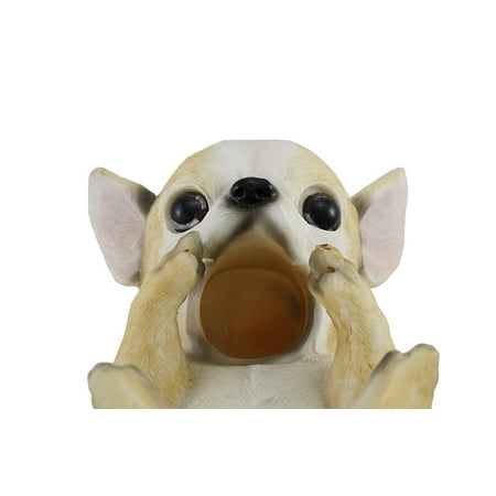 Chihuahua Dog Tabletop Single Wine Bottle Holder Display Wine Bottle Holder Display