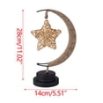 thumbnail image 3 of LED Rope Star Lamp, Hand Wound Copper Wire Iron Decorative Night Light, Warm Glow Bedside Lamp for Bedroom, Living Room, Christmas, Party, Wedding and Holiday Gift, 3 of 6