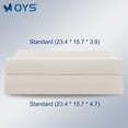 thumbnail image 3 of OYS Contour Latex Pillow for Sleeping to Relief Neck Pain, Pillows Perfect Support, Ergonomic Pillow for Side Back Stomach Sleepers (23.4"×15.7"×4.7"/3.9", Medium Firm), 3 of 7
