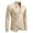 Khaki, variant on DAFPZW Irregular Button Shirts for Men Fall Long Sleeve Solid Dress Shirt Fashion Turndown Collar Tops Casual Wedding Shirt