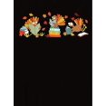 thumbnail image 2 of [Holiday Cheer] Women's Festive Turkey Graphic T-Shirt - Fun & Creative Round Neck Short Sleeve, Comfortable Polyester Blend Casual Sporty Tee, Perfect for Holiday Season, 2 of 6
