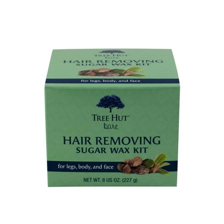 Tree Hut Bare Hair Removing Sugar Wax Kit, 8 Oz