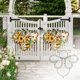 thumbnail image 1 of Marco de corona de metal en forma de abeja para manualidades de bricolaje, arte de hierro resistente para decoración interior y exterior, ideal para bodas de Pascua eventos en el jardín, 1 paquete, 1 of 7