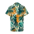 thumbnail image 5 of TTUHYWXI Hawaiian Shirts for Women Tropical Shirt Summer Beach Hawaii Button Down Short Sleeve Blouses Floral Tops Hawaii Outfits 2025 (Dark Green, M), 5 of 5