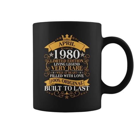Limited Edition April 1980 Birthday Graphic Design P