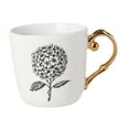 thumbnail image 3 of Taza de café de cerámica de 300 ml, tazas de café de , novedad, única, con asa grande, estampado floral para cocina, cafetería, restaurante, patrón de hortensias, 3 of 9