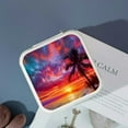 thumbnail image 4 of Autua Palm Trees Flexible Storage Jewelry Box for Necklace, Ring, Earring - Bridesmaid Gifts and Travel Essential White, 4 of 5