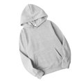 thumbnail image 1 of Sonducket Unisex Womem Hombres Algodón Color sólido Sudadera con cordón Sudadera con capucha Camisetas gris claro 3XL Sonducket AP000776-70, 1 of 6