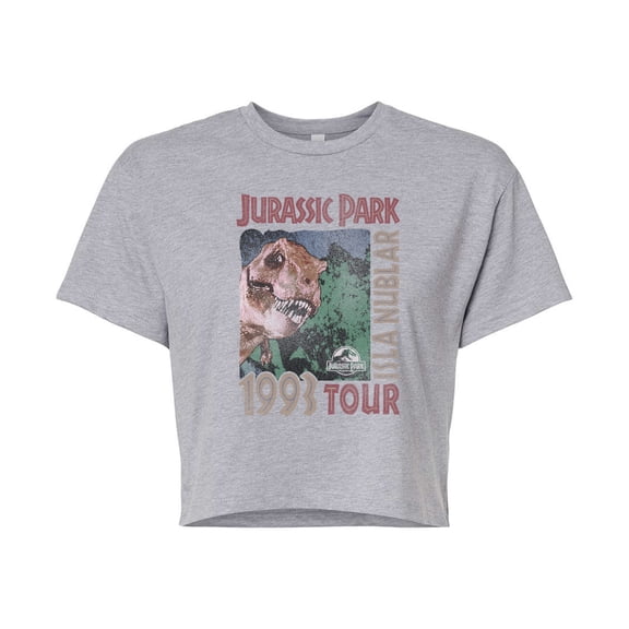 Jurassic Park - Isla Nublar 1993 Tour - Juniors Cropped Graphic T-Shirt