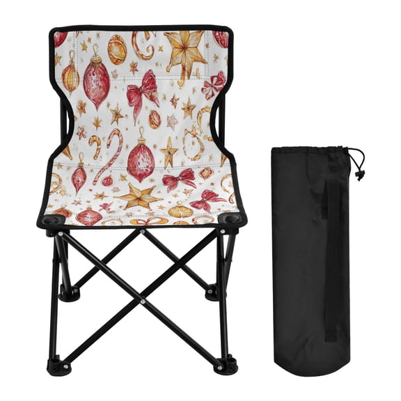600D Oxford Camping Chair Portable Foldable Chair Supports 220 lbs for Picnic, Fishing, Backpacking Delicate Christmas Ornaments