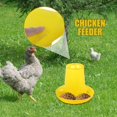thumbnail image 4 of Chicken Feeder, Quail Feeder, Mess Free, Simple Chick Feeder, 3 Adjustable Height, Starter Kit for Brooder, Duckling, Quail and Poultry, 4 of 5