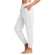 thumbnail image 1 of Pantalones de Cintura Elástica para Mujeres Lino Pantalones de Pierna de Color Sólido con Bolsillos Pantalones de Cintura Elástica de Encaje Y Pierna para Uso Casual, 1 of 5