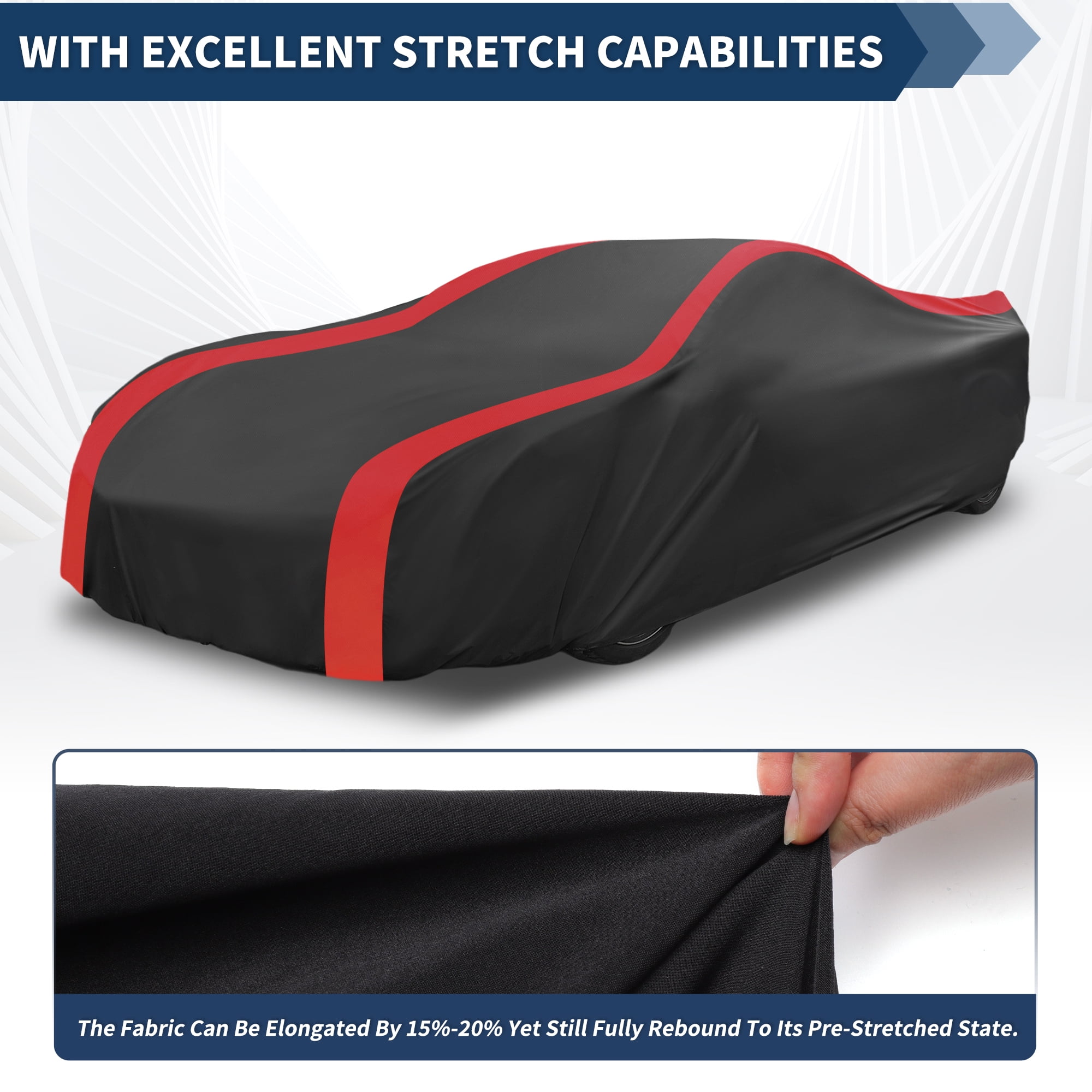 Unique Bargains Waterproof Outdoor Car Cover 16.54"x14.96"x8.46"