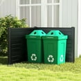 thumbnail image 4 of Costway 2 PCS 48"L x 37.5"H Air Conditioner Fence Screen Panel Kit with 3 Ground Stakes Black, 4 of 10