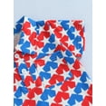 thumbnail image 6 of 4th of July Summer Outfits Toddler Boys Short Sleeve Button Down Shirt Flag Print Top Button Up Lapel Tee Shirt with Pockets, 6 of 9