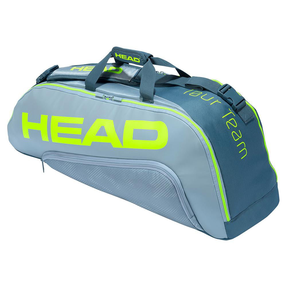 For Tennis Squash Badminton Grey/Yellow Head Core Backpack Racquet Bag 