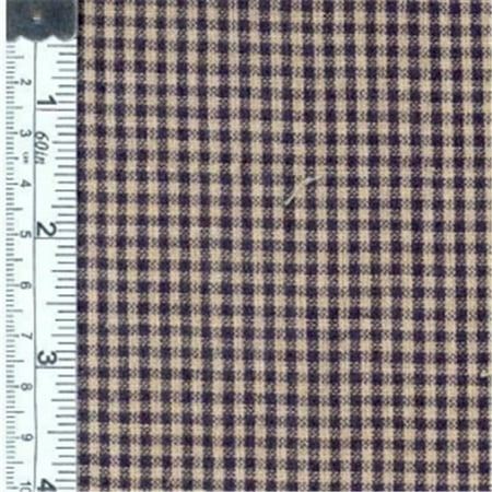 Textile Creations 111 Rustic Woven Fabric, Small Check Navy And Natural, 15 yd.