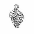 thumbnail image 1 of Sterling Silver 30" 1mm Box Chain 3D Cluster Of Grapes Pendant Necklace Leaf Detail, 1 of 2