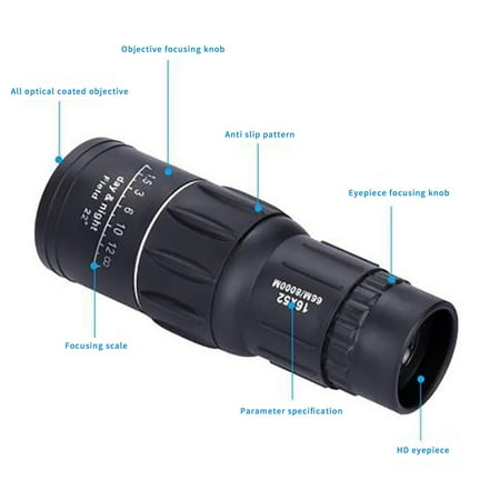 16X52 High Magnification Monoculars Suitable For Outdoor Activities 10x25 Compact Binoculars for Adults Binocular Straps for Men 12x42 Binoculars for Adults with Phone Binocular for Adults And Kids