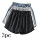 thumbnail image 1 of Puntoco Pantalones cortos deportivos para mujer, de moda, estampados, de color sólido, finos y holgados, para correr y hacer ejercicio, se pueden usar externamente, de cintura alta y pierna ancha, 1 of 5