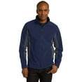 thumbnail image 1 of Port Authority J318 Men's Colorblock Jacket - Dress Blue Navy/ Battleship Grey - 3X-Large, 1 of 2