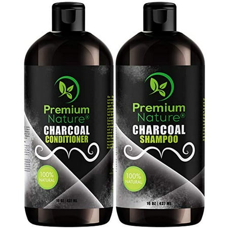 Charcoal Shampoo Conditioner Sulfate Free Natural Volumizing