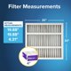 thumbnail image 2 of Filtro de aire Filtrete 20x20x4 MPR 1550 MERV 12, paquete de 2, 2 of 9