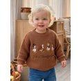 thumbnail image 4 of RUINIXCW Toddler Baby Girl Boy Thanksgiving Sweater Outfit Infant Boy Girl Fall Winter Clothes Kids Turcky Goose Knit Sweater Jumper Pullover Tops, 4 of 10
